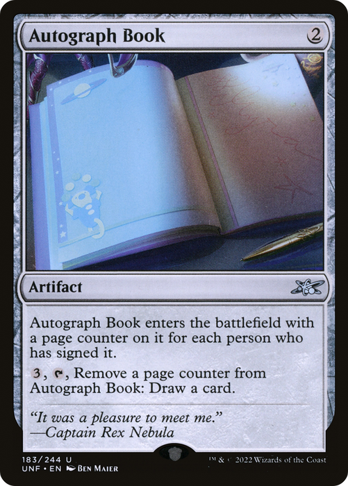 Autograph Book (UNF-183) - uncommon - Foil
