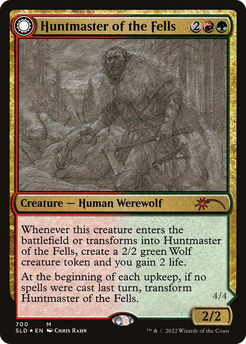 Huntmaster of the Fells // Ravager of the Fells (SLD-700) - mythic
