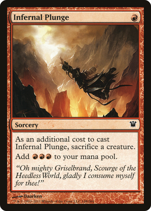 Infernal Plunge (ISD-148) - common - Foil