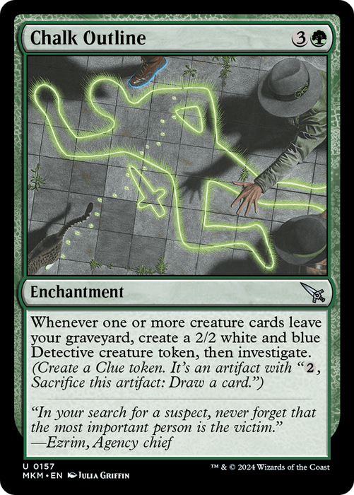 Chalk Outline (MKM-157) - uncommon - Foil