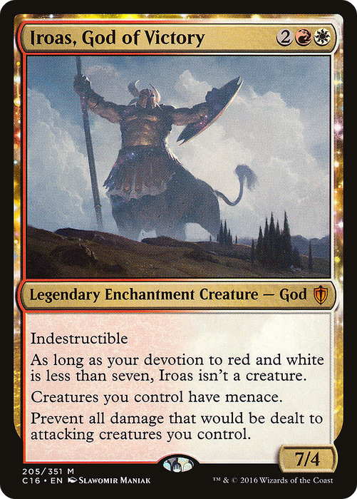 Iroas, God of Victory (C16-205) - mythic: (enchantment)