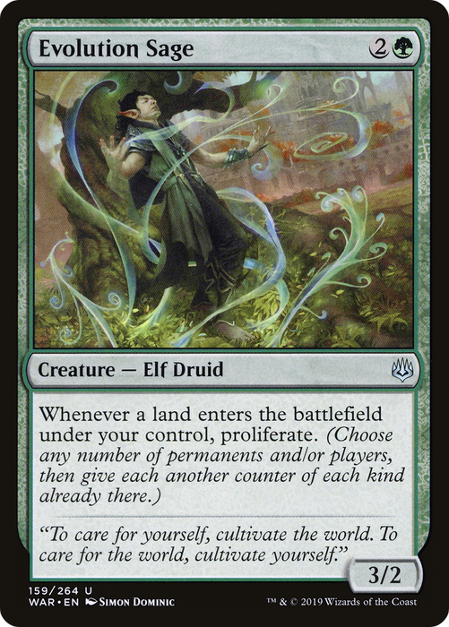Evolution Sage (WAR-159) - uncommon - Foil
