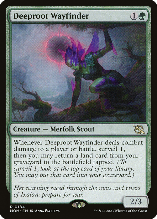 Deeproot Wayfinder (MOM-184) - rare - Foil