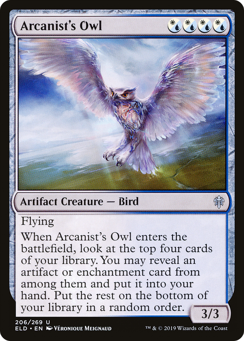 Arcanist's Owl (ELD-206) - uncommon - Foil
