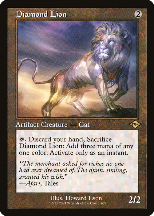 Diamond Lion (MH2-427) - rare - Etched Foil