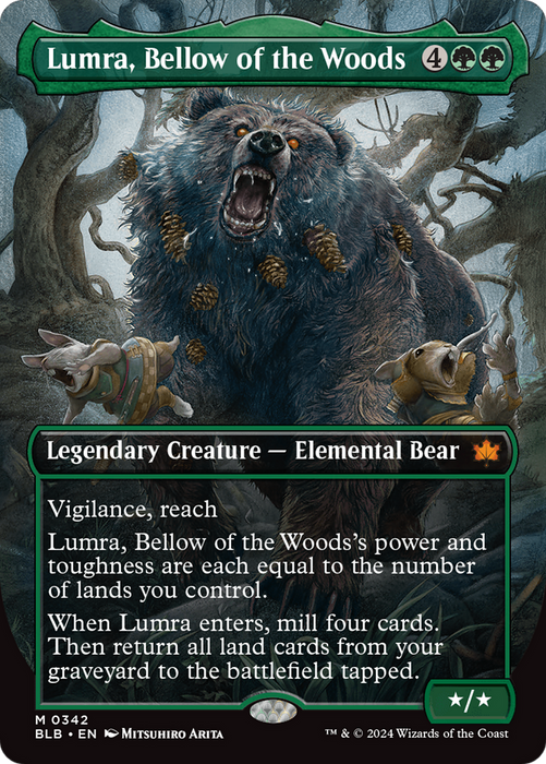 Lumra, Bellow of the Woods (BLB-342) - mythic (Borderless)