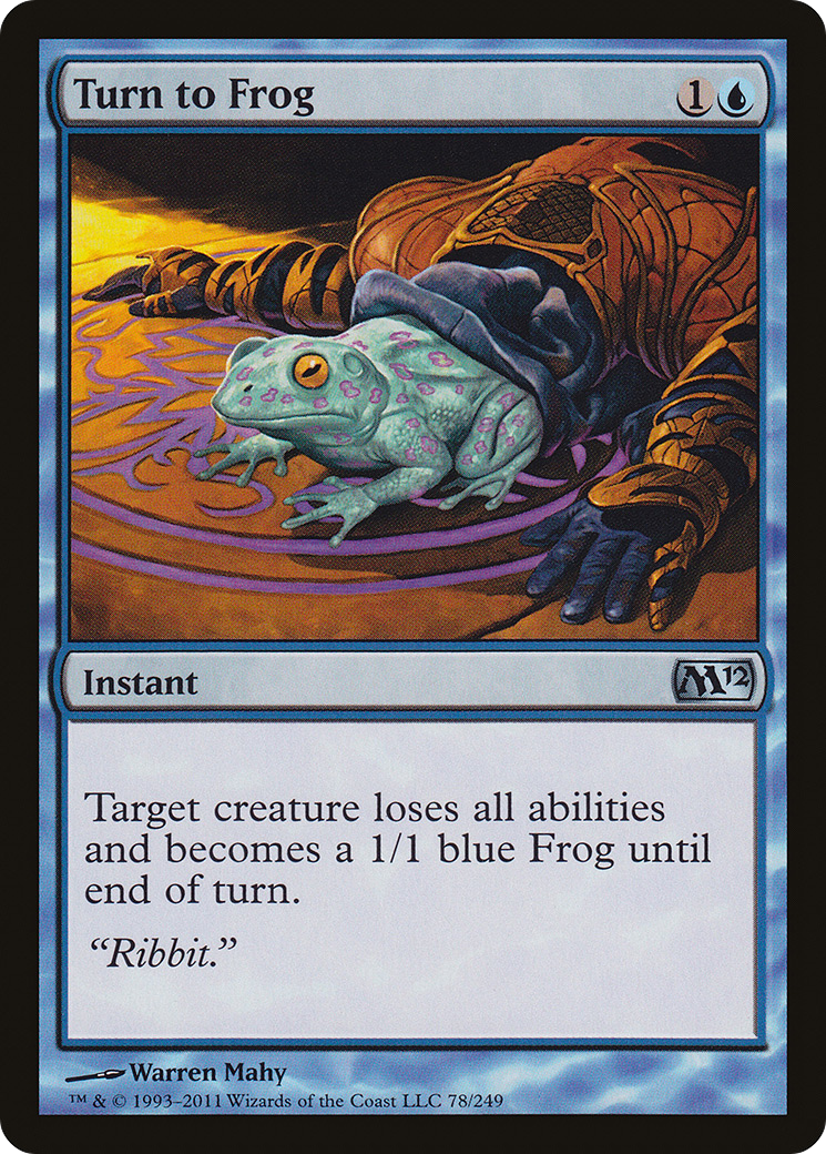Turn to Frog (M12-078) - uncommon - Foil