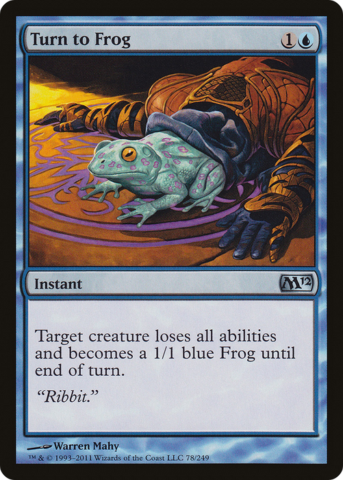 Turn to Frog (M12-078) - uncommon - Foil