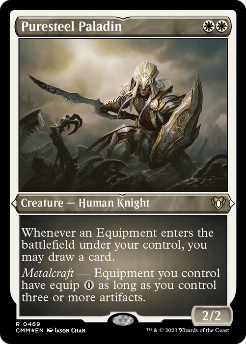 Puresteel Paladin (CMM-469) - rare - Etched Foil