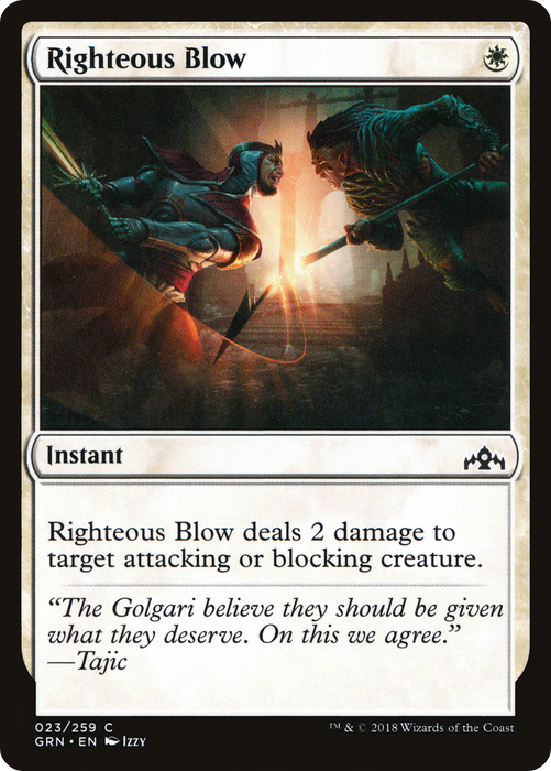 Righteous Blow (GRN-023) - common