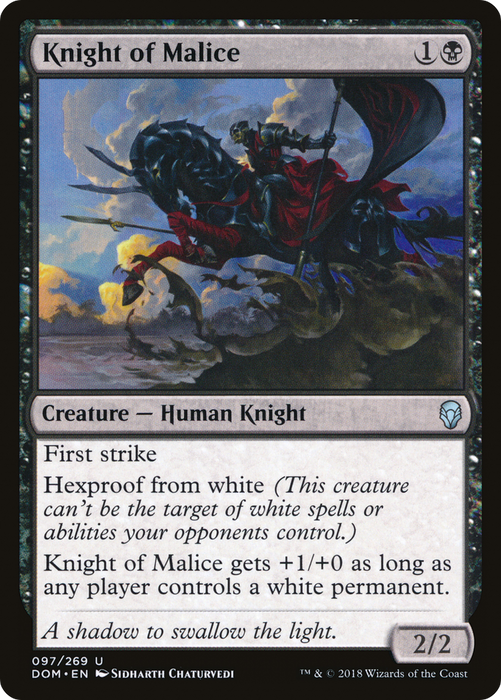 Knight of Malice (DOM-097) - uncommon - Foil