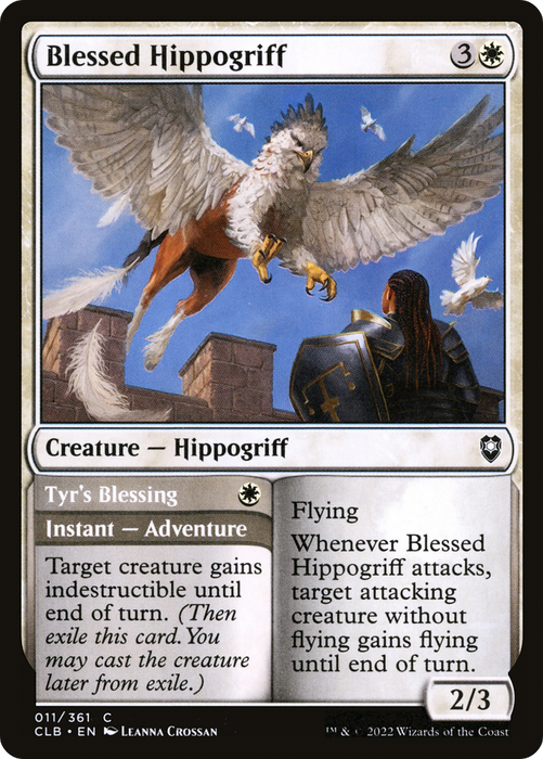 Blessed Hippogriff // Tyr's Blessing (CLB-011) - common