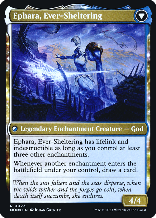 Invasion of Theros // Ephara, Ever-Sheltering (PRE-23S) - rare: (enchantment) - Foil