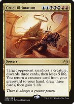 Cruel Ultimatum (MM3-158) - rare - Foil
