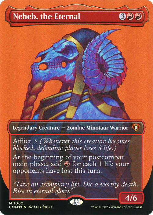 Neheb, the Eternal (CMM-1062) - mythic (Borderless) - Foil