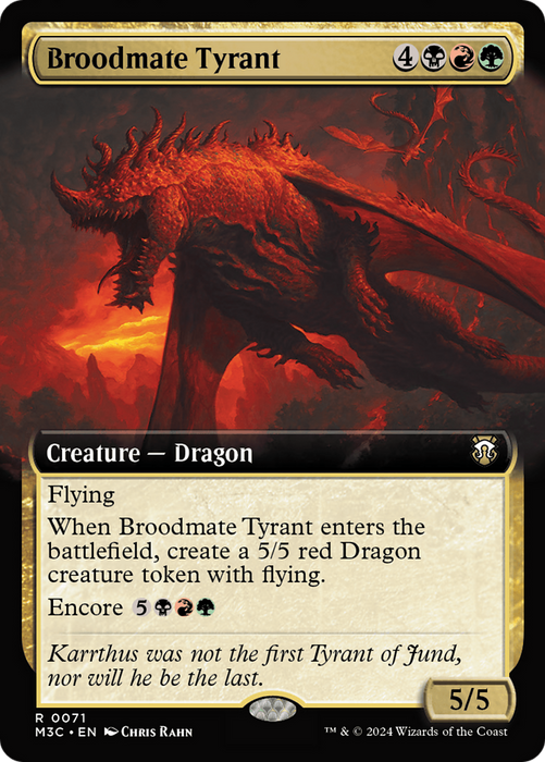 Broodmate Tyrant (M3C-071) - rare: (Extended Art)