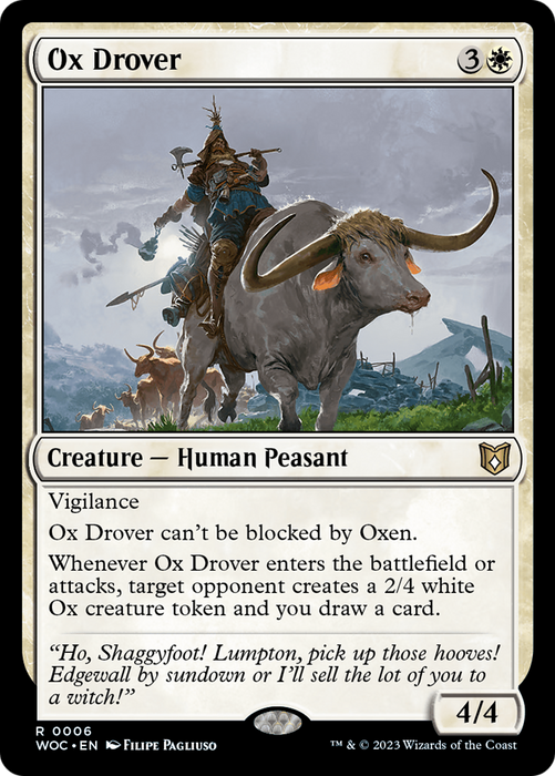 Ox Drover (WOC-006) - rare