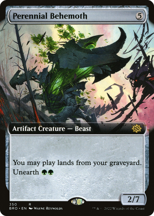 Perennial Behemoth (BRO-350) - rare: (Extended Art) - Foil