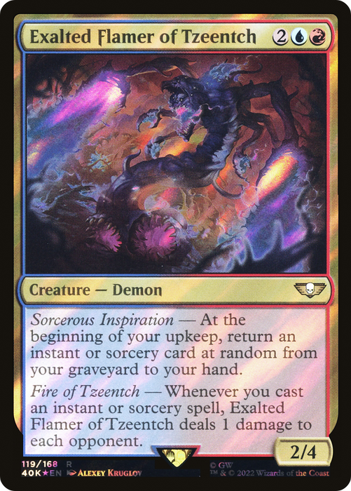 Exalted Flamer of Tzeentch (40K-119★) - rare - Foil