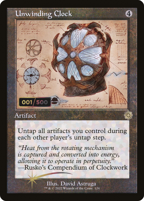 Unwinding Clock (BRR-124Z) - rare - Foil
