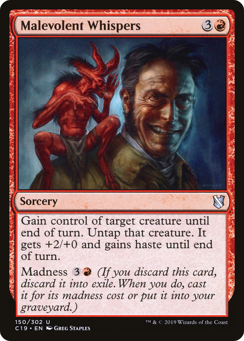 Malevolent Whispers (C19-150) - uncommon