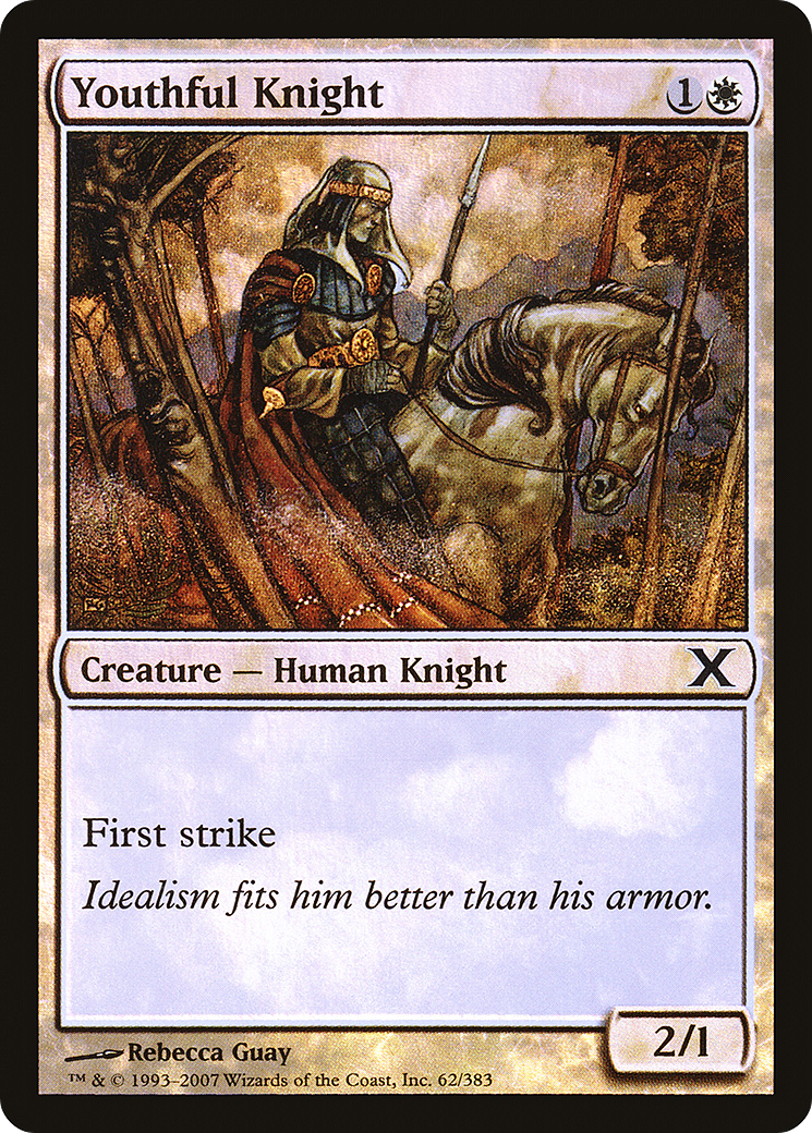 Youthful Knight (10E-62★) - common - Foil