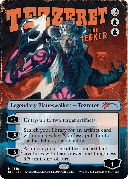Tezzeret the Seeker (SLD-1619) - mythic (Borderless) - Foil