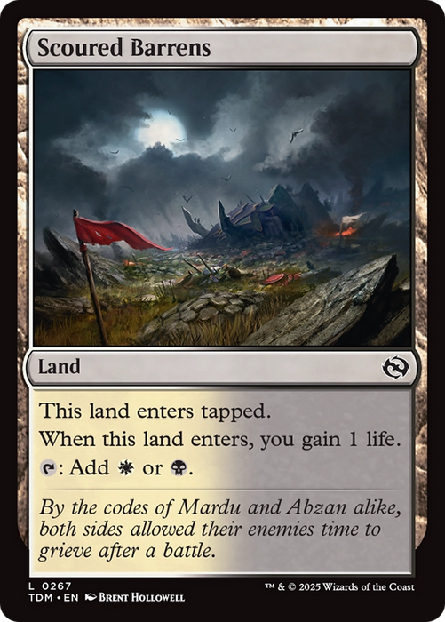 Scoured Barrens (TDM-267) - common - Foil
