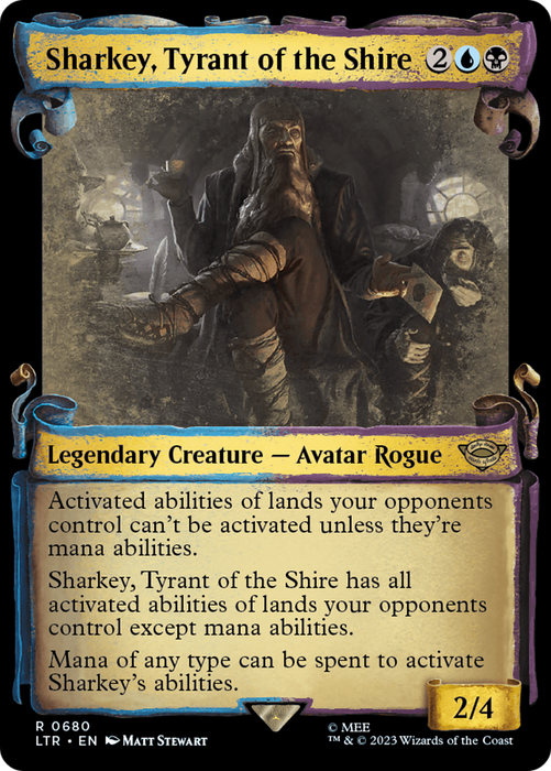 Sharkey, Tyrant of the Shire (LTR-680) - rare: (Showcase) - Foil