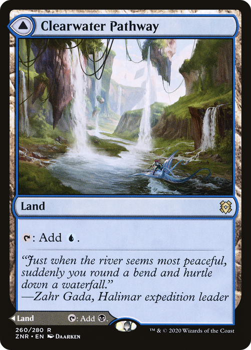 Clearwater Pathway // Murkwater Pathway (ZNR-260) - rare - Foil