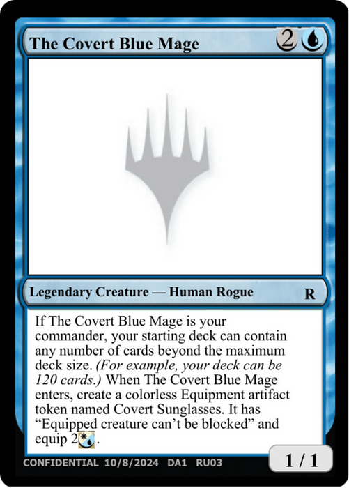 The Covert Blue Mage (UNK-RU03C) - rare