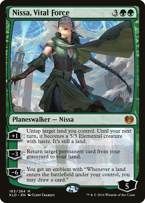 Nissa, Vital Force (PPZNR-163P) - mythic - Foil