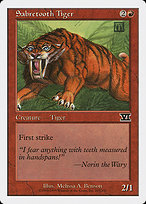 Sabretooth Tiger (6ED-203) - common