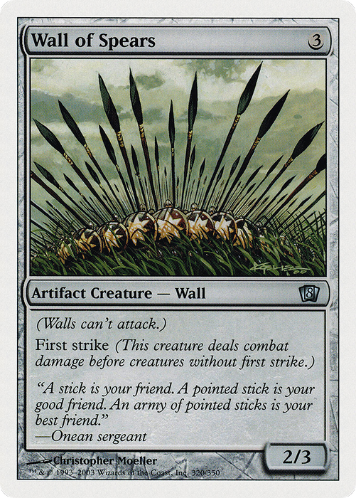 Wall of Spears (8ED-320) - uncommon