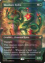 Mossborn Hydra (FDN-399) - rare (Borderless) - Foil