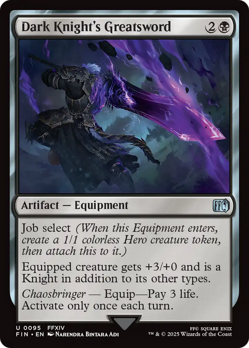 Dark Knight's Greatsword (FIN-095) - uncommon