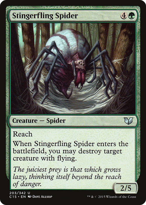 Stingerfling Spider (C15-203) - uncommon