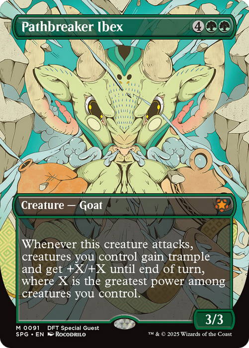 Pathbreaker Ibex (SPG-091) - mythic (Borderless) - Foil