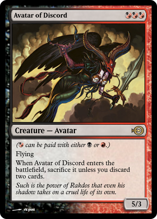Avatar of Discord (PRM-32031) - rare - Foil