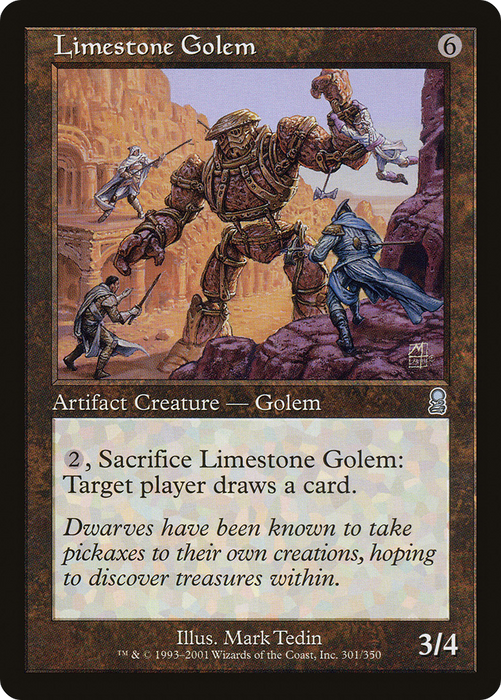 Limestone Golem (ODY-301) - uncommon