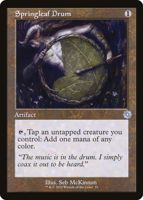 Springleaf Drum (BRR-055) - uncommon - Foil