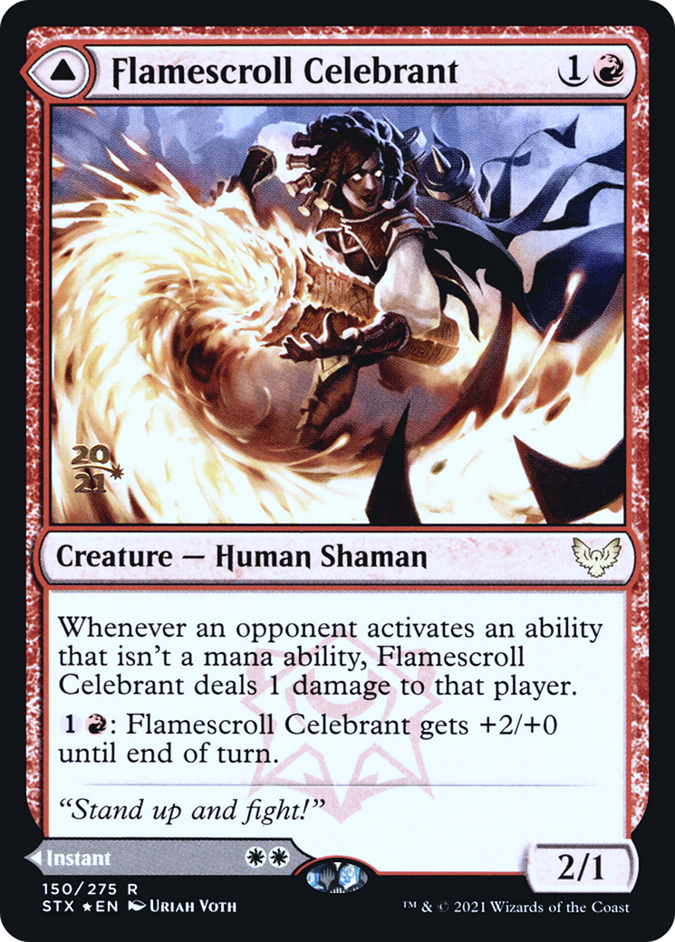 Flamescroll Celebrant // Revel in Silence (PRE-150S) - rare - Foil