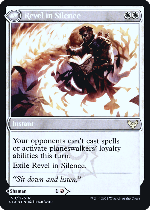 Flamescroll Celebrant // Revel in Silence (PRE-150S) - rare - Foil