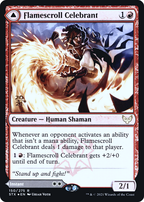 Flamescroll Celebrant // Revel in Silence (PRE-150S) - rare - Foil