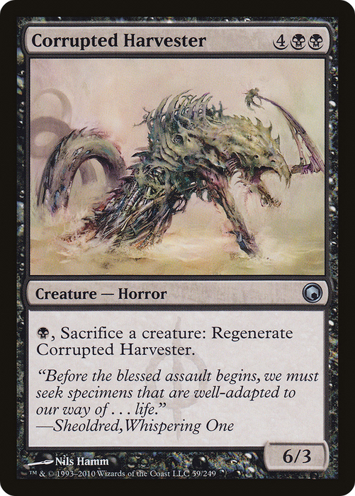 Corrupted Harvester (SOM-059) - uncommon - Foil