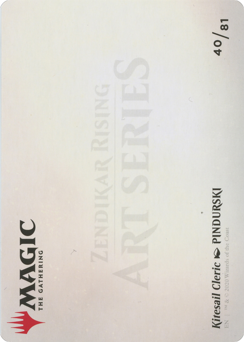 Kitesail Cleric // Kitesail Cleric (AZNR-040) - common (Borderless) - Foil