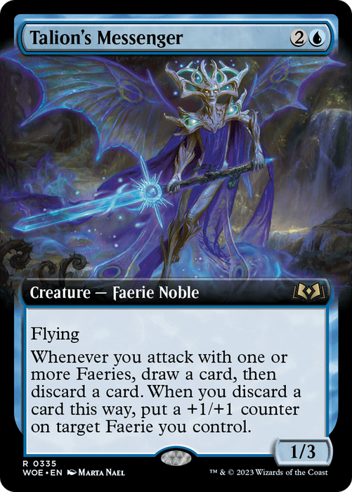 Talion's Messenger (WOE-335) - rare: (Extended Art)