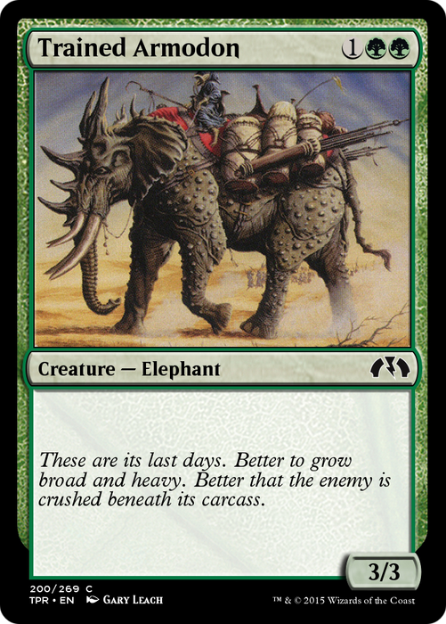 Trained Armodon (TPR-200) - common - Foil