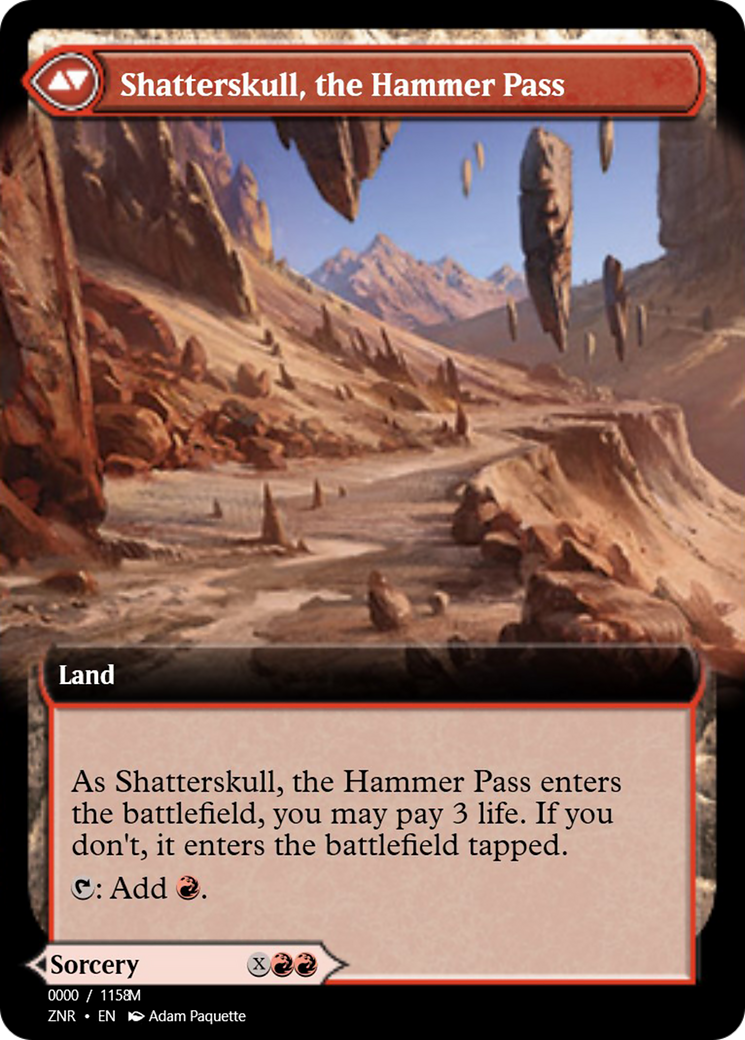 Shatterskull Smashing // Shatterskull, the Hammer Pass (PRM-83866) - mythic - Foil