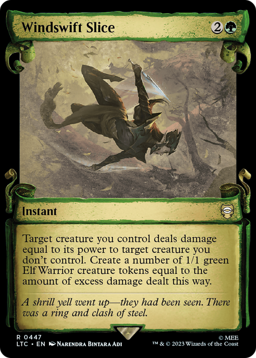 Windswift Slice (LTC-447) - rare: (Showcase) - Foil